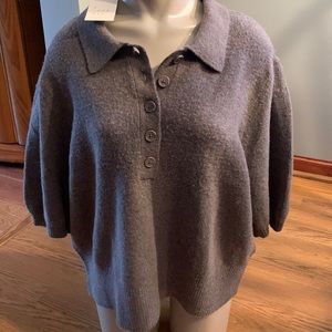 A New Day Responsible Style Elbow Sleeve Pullover Sweater Top